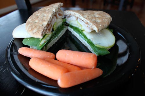 Pear Turkey Sandwich - cut