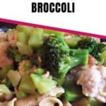 easy turkey noodle skillet with broccoli pin
