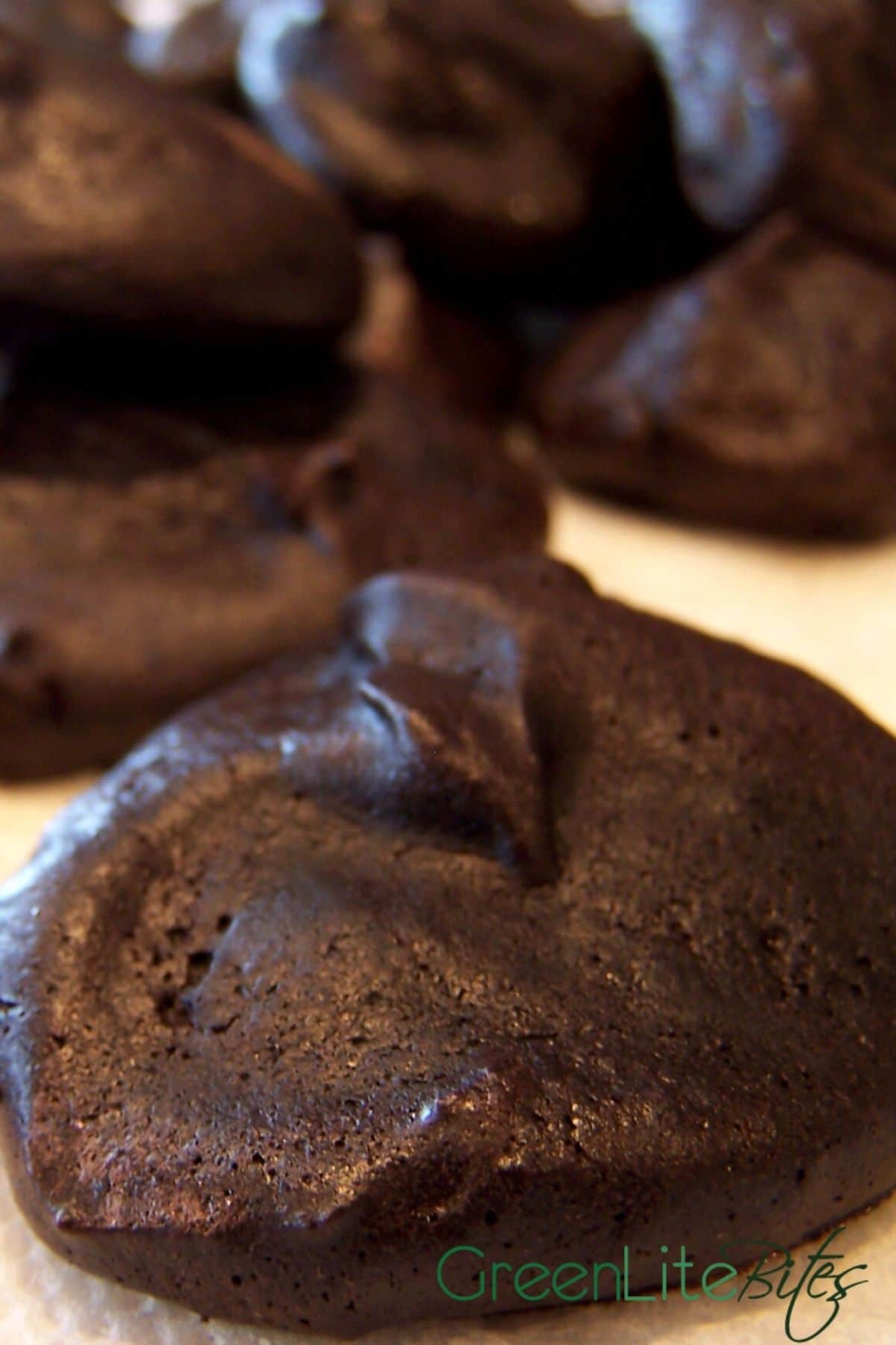 Chocolate cookies on platter