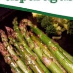 Asparagus on plate
