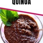 chocolate quinoa pin