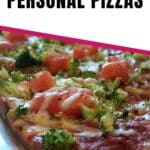 sauce-less personal pizzas pin