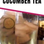 brewed cucumber tea pin