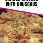 orange chicken with couscous pin