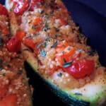 quinoa stuffed zucchini featured