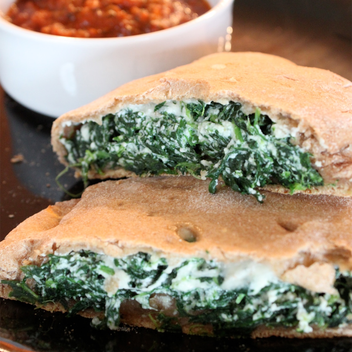 spinach calzones featured