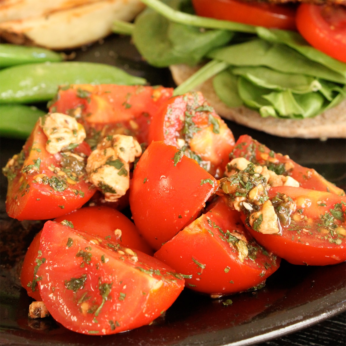 tomato and feta salad featured