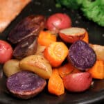 colorful roasted potatoes featured