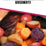 colorful roasted potatoes pin
