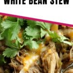 white bean stew pin