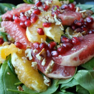 citrus spinach salad featured