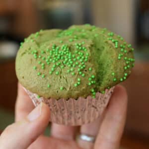 green cupcakes featured