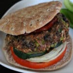 turkey and black bean burgers featured