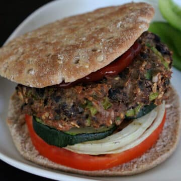 turkey and black bean burgers featured