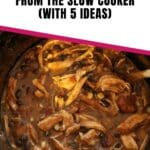 chicken from the slow cooker pin