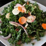 raw kale salad featured