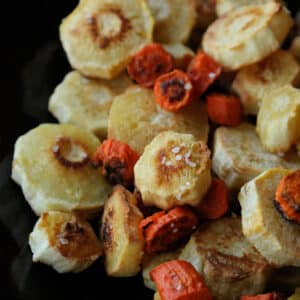 simply roasted parsnips featured