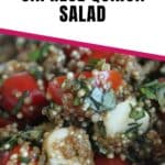 sweet mozzarella caprese quinoa salad pin