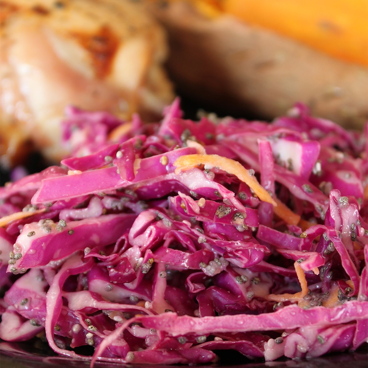 red cabbage slaw featured