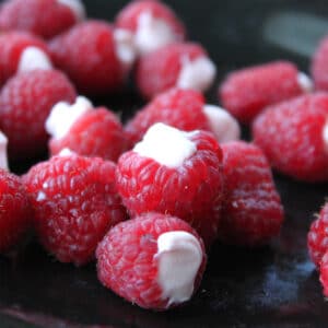 stuffed raspberries featured