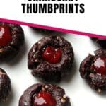 chocolate cranberry thumbprints pin