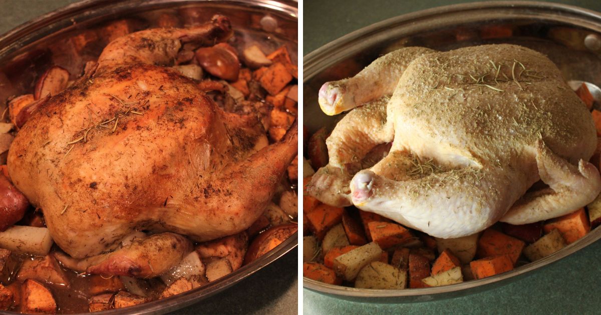 Slow Roasted Chicken with Apples and Potatoes - GreenLiteBites