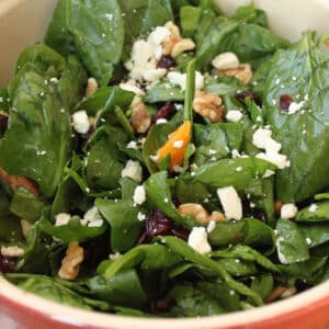 easter spinach salad featured