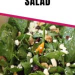easter spinach salad pin