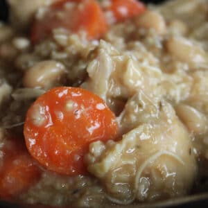 simple chicken and oat stew featured