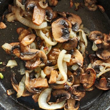 Grilled Mushroom and Onion Topper After