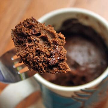 Bite of the Single Serve, Flour-less Chocolate Mug Cake