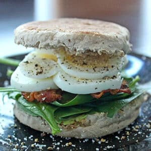 English Muffin Breakfast Sandwich - The Almond Eater