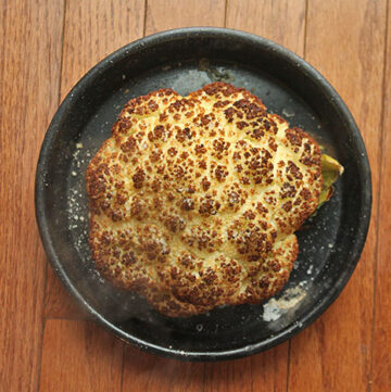 Roasted Cauliflower Head aka The Pufferfish Method - After Cooking