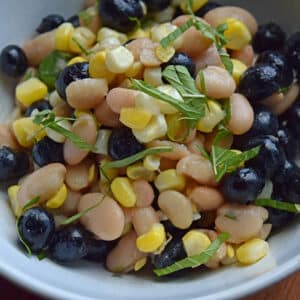 blueberry bean salad featured