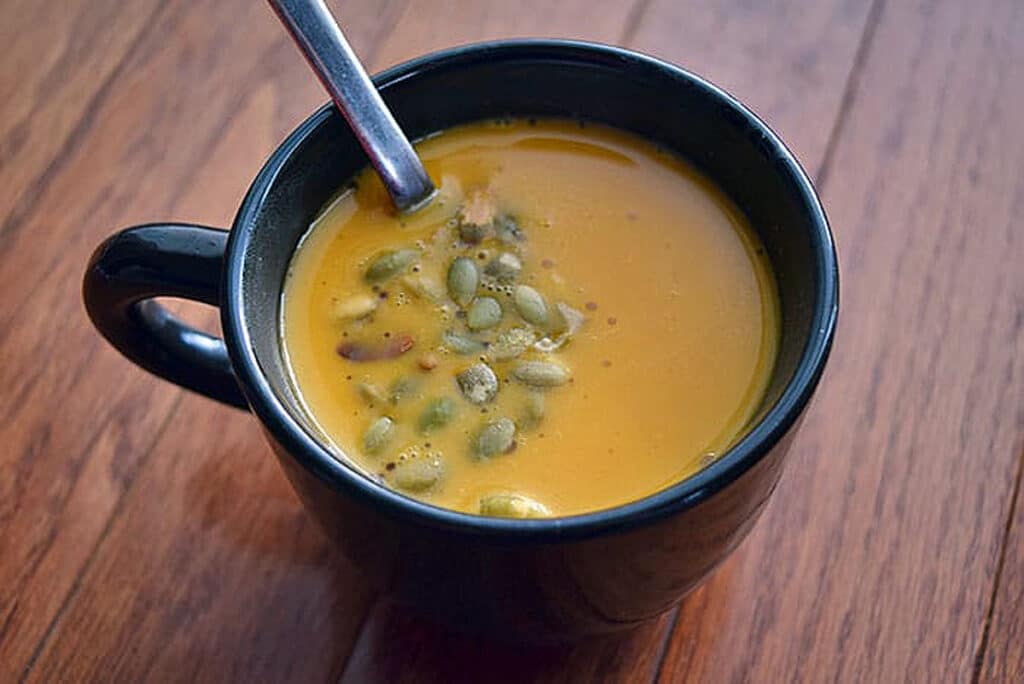 roasted butternut squash soup 2