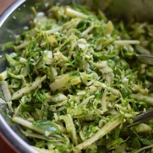 brussels sprout and apple slaw featured