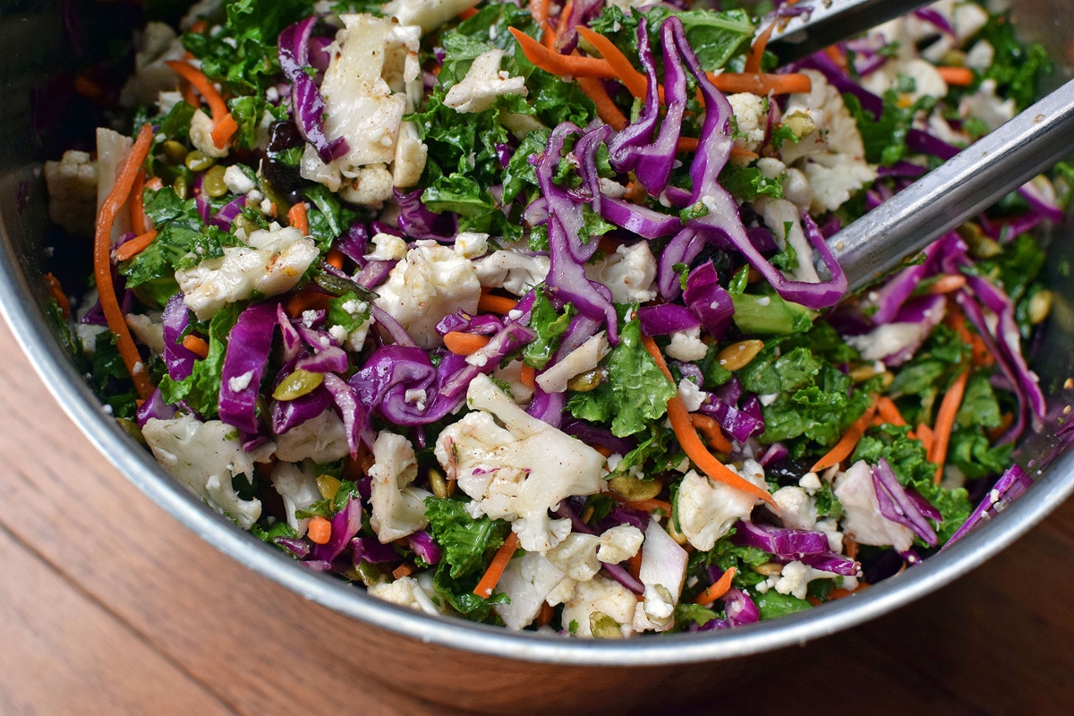 Power Crunch Salad - Raw, Vegetarian, Delish! - GreenLiteBites