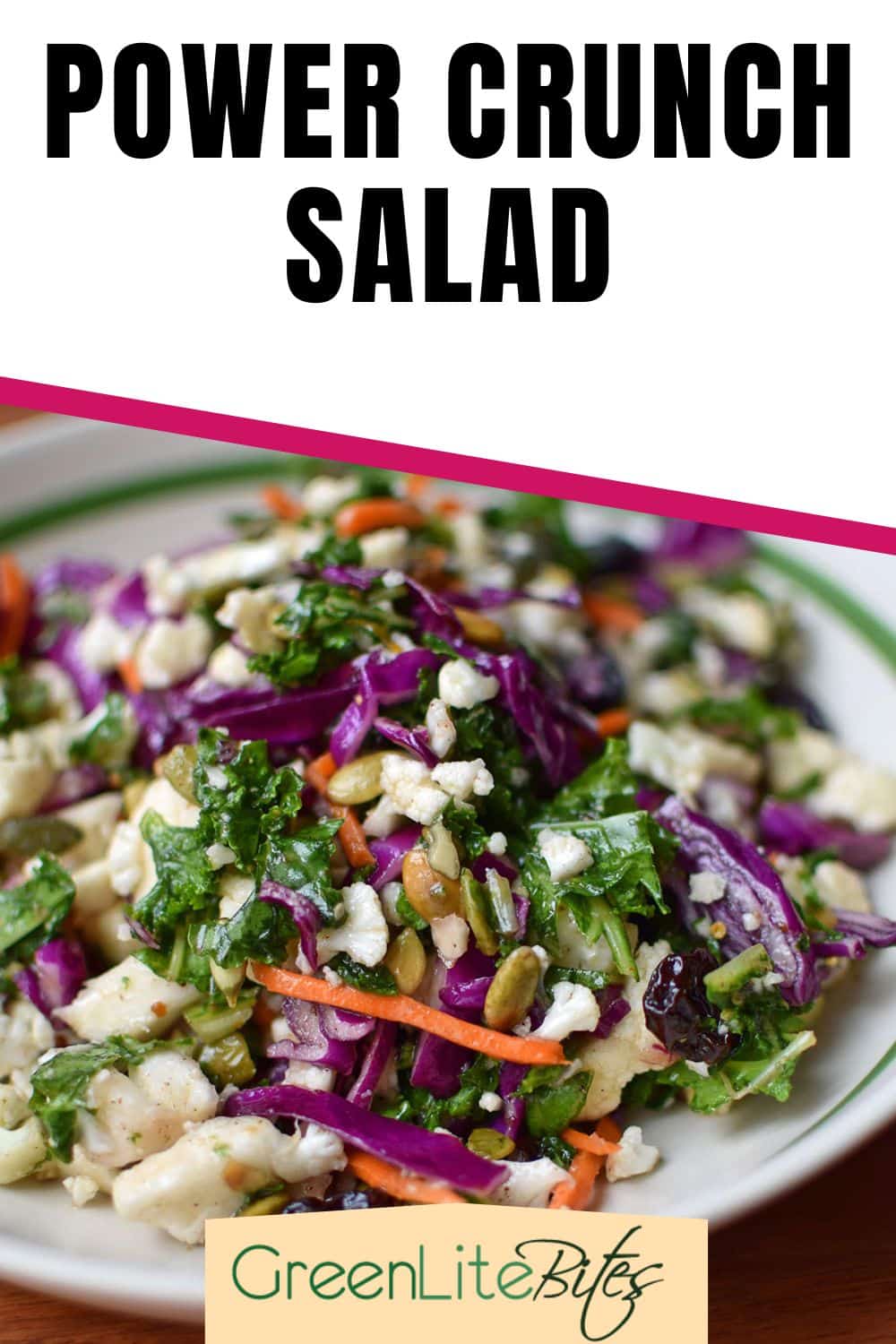 Power Crunch Salad - Raw, Vegetarian, Delish! - GreenLiteBites