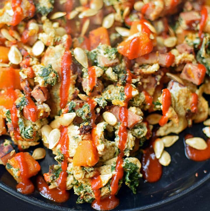 The Quintessential Fall Breakfast Hash - Butternut & Kale - GreenLiteBites