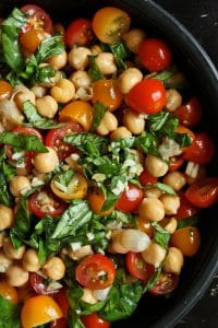 Featured image of post Recipe of Chickpea Tomato Salad With Fresh Basil