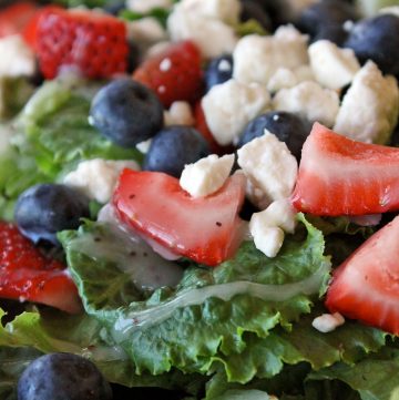 The Red White and Blue Sweet Summer Salad Portrait