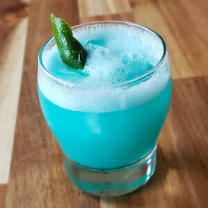 blue agave sour a cocktail recipe featured