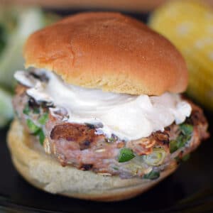 jalapeno popper inspired turkey burger featured