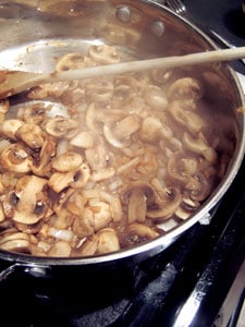 Pork Chops with Simple Mushroom Gravy - before
