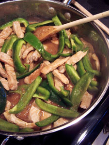 Peppered Pork with Peppers