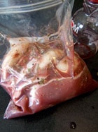 Pomegranate Pork with Vidalia Onions - marinade 3