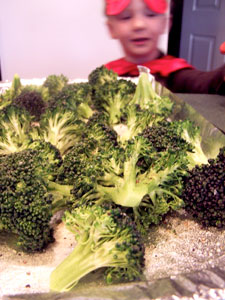 roasted broccoli before