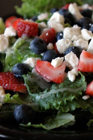 The Red White and Blue Sweet Summer Salad!