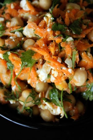Cilantro, Lime and Chickpea Salad with Feta