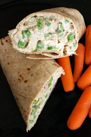 Quick Curried Chicken Salad with Peas 